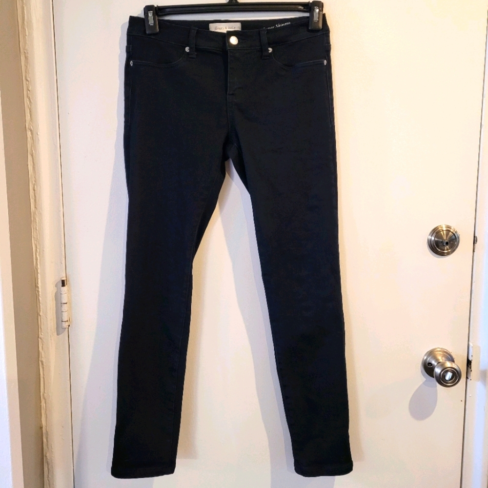Henry & Belle Black Super Skinny Ankle Jeans Sz 28